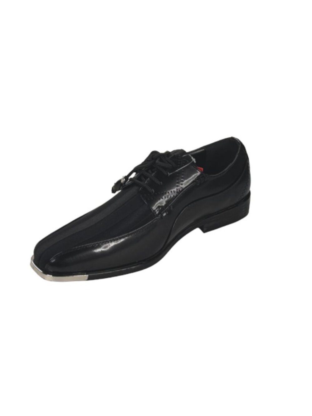 Expressions 4925 Men’s Dress Shoes Glossy Lace-Up Square Toe